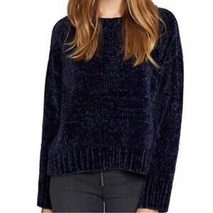 Sanctuary Deep Dark Blue Chenille Sweater